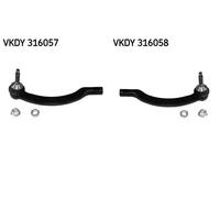 2x Testine barra sterzo SKF S+D per VOLVO S60 I, S80 I, V70 II