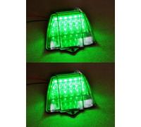 2x Tetto Angolo LED Anteriore Verde Laterale Indicatore Luce Camion Rimorchio #