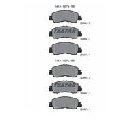 2x Textar 2094901 Kit Pastiglie Freno a Disco Frontale per Mitsubishi Eclissi