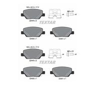 2x Textar 2244901 Kit Pastiglie Freno a Disco Posteriore per Fiat Tipo 356 357