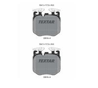 2x Textar 2261801 Kit Pastiglie Freno Freni a Disco Frontale per BMW Rolls-Royce