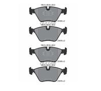 2x Textar 2318302 Kit Pastiglie Freno a Disco Frontale per BMW E46 E83 E85 E86