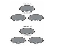 2x Textar 2363801 Kit Pastiglie Freno a Disco Frontale per Dodge Jeep Chrysler