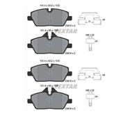 2x Textar 2391508 Kit Pastiglie Freno Freni a Disco Frontale per BMW I01