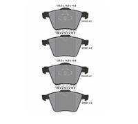 2x Textar 2414201 Kit Pastiglie Freno a Disco Frontale per Volvo S60 II Ford