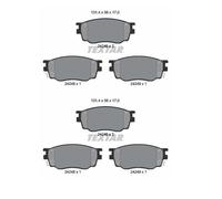 2x Textar 2424601 Kit Pastiglie Freno Freni a Disco Frontale per Mazda