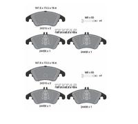 2x Textar 2431001 Kit Pastiglie Freno a Disco Frontale per Mercedes W204 S204