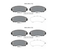 2x Textar 2434201 Kit Pastiglie Freno Freni a Disco Frontale per Honda Crosstour