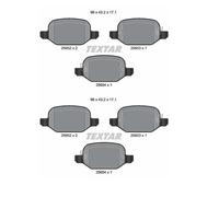 2x Textar 2565201 Kit Pastiglie Freno a Disco Posteriore per Fiat 500L 351 352