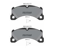 2x Textar 2570101 Kit Pastiglie Freno a Disco Ant. per Porsche Macan Panamera