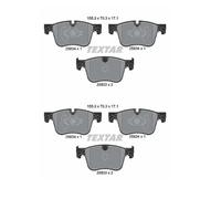 2x Textar 2583401 Kit Pastiglie Freno Freni a Disco Frontale per Citroën Peugeot