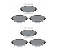 2x Textar 2587501 Kit Pastiglie Freno a Disco Frontale per Mazda 3 CX-3 CX-30