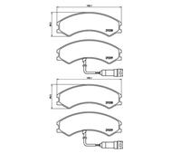 2x Textar 2920801 Kit Pastiglie Freno Freni a Disco Frontale