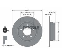 2x TEXTAR 92055700 Disco freno Posteriore per BMW 3 Limousine (E46) 280mm