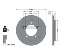 2x TEXTAR 92136800 Disco freno Anteriore per SUZUKI Grand Vitara I SUV (FT, HT)