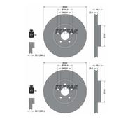 2X Textar 92149105 Disco Freno Per Volvo V50 545 Ford Transit Connect V408