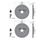 2X Textar 92238305 Disco Freno Per Audi Q5 8RB VW Touareg Porsche Macan