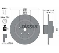 2x TEXTAR 92252903 PRO Disco freno Posteriore per RENAULT Clio III Hatchback