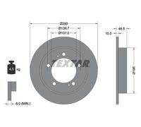2 dischi freno Textar 289 mm anteriori per Suzuki Jimny Vitara X-90