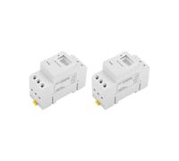 2X THC15A Interruttore Timer Digitale Interruttore di Controllo Orario Elettronico Programmabile Interruttore di Ritardo Temporale Guida DIN