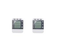2X Timer Digitale 100 Ore Triple Count Down / Clock Timer Timer Da Cucina con Display LCD Staffa Magnetica per Allarme Forte