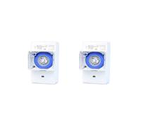 2X Timer Meccanico Relè Interruttore Orario 24 Ore Timer Elettrico Programmabile 24 Ore SUL181H Interruttore Timer su Guida Din