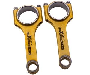 2x Titanizing 4340 EN24 Bielle Conrods for Fiat 500 Old Model 2 cylinder 5.118"