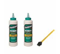 2x Titebond Ultimate colla per legno 473 ml impermeabile D4 + Titebond Titebrush