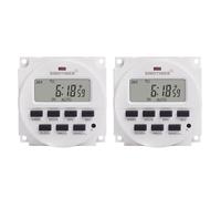 2X TM618SH-1 Timer Digitale Programmabile Settimanale da 1 Secondo Accensi3641
