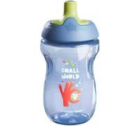 2x Tommee Tippee Borraccia Bicchiere Tettina Blu 300ml Antigraffio 12m+