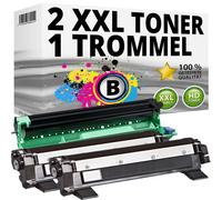 2X TONER+DRUM Compatibile BROTHER DCP1510 DCP1512 DCP1610W HL1110 TN-1050 DR
