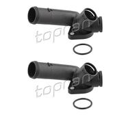2x Topran 109 350 Flangia Refrigerante Frontale per VW Transporter IV