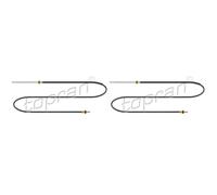 2X TOPRAN Cavo Del Freno A Mano Feststellbremse Per Dacia Logan MCV KS_ 1.6