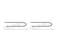 2x TOPRAN Cavo Del Freno a Mano Flessibile per Citroën C5 III Break Td _