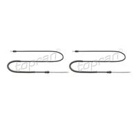 2x TOPRAN Cavo Del Freno a Mano Flessibile per Dacia Logan MCV Ks _ 1.4