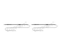 2x TOPRAN Cavo Del Freno a Mano Flessibile per VW Caddy III Combinato 2KB