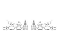 2X TOPRAN Kit Giunto Anteriore Per VW Golf III 1H1 Seat