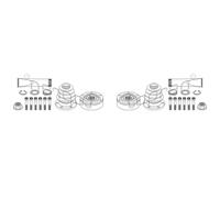 2X TOPRAN Kit Giunto Anteriore Per VW Lupo 6X1 6E1 Seat