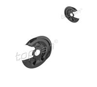 2x TOPRAN Piastra di Ancoraggio Lamiera Paraspruzzi Disco Freno Post per VW Golf