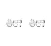 2x TOPRAN Soffietto Albero Trasmissione Anteriore per Peugeot 207 Cc WD_ 206 2D