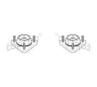 2X TOPRAN Supporto Della Molla Anteriore Sinistra Destra Per Ford Transit Bus