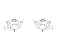 2X TOPRAN Supporto Della Molla Anteriore Sinistra Destra Per MINI Mini R50