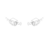 2x TOPRAN Supporto Stabilizzatrice Anteriore Sinistra Destra per Ford Mondeo III