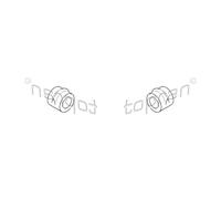 2x TOPRAN Supporto Stabilizzatrice Anteriore Sinistra Destra per VW Sharan 7M8