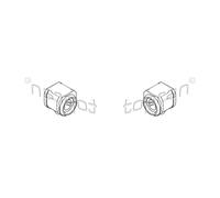 2x TOPRAN Supporto Stabilizzatrice Frontale SX Destra per Ford Mondeo III Torneo