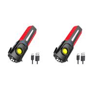 2X Torcia LED COB Multifunzionale con Rompi-Vetro, Luce di Emergenza Portat2640