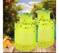2X Trappole per mosche della frutta,con attrattivo,Trappola per mosche della frutta,Trappola per mosche della frutta per la cucina,Trappole per mosche da esterno,per Esterno,Interno,Giardino,Cucina