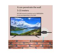 2X Trasmettitore Wireless Compatibile 50M, Ricevitore, Fotocamera, Laptop, Adattatore per Specchio TV, Dongle Display 1080P 60Hz