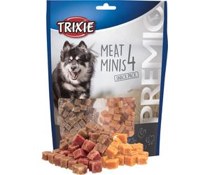 2x Trixie PREMIO 4 Meat Minis con Pollo/Anatra/Bovino/Agnello 8 × 100 g