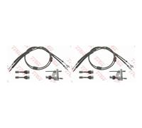 2X TRW Cavo Del Freno A Mano Freno Di Stazionamento Per Ford Focus C-Max DA_ HCP